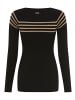 Bruno Banani Strickpullover in schwarz-camel