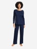 Hanro Pyjama Pilar in deep navy