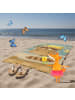Mr. & Mrs. Panda Badetuch Waschbär Design ohne Spruch in Gelb Pastell
