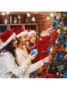relaxdays 72-tlg. Weihnachtskugeln Set in Champagner