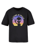 F4NT4STIC Tee Alien Peace Sunset in schwarz