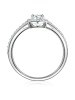 Trilani Ring aus Sterling Silber mit Zirkonia in silber