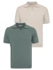 Felix Hardy Polo Shirt Kurzarm in Beige-Grün