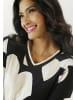 Aniston SELECTED 3/4-Arm-Shirt in schwarz-offwhite-beige