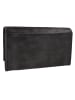 Greenburry Destressed Geldbörse RFID Schutz Leder 18.5 cm in silver grey