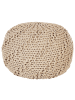 Beliani Pouf PRIENE in Beige - (W) 50 x (H) 35 x (L) 50 cm