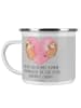 Mr. & Mrs. Panda becher emaille Verlobungsfeier ZuMenschmen mit Spruch in Heather Grey