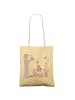 Mr. & Mrs. Panda Shopping Bag Waldtiere Picknick mit Spruch in Gelb Pastell