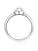 Trilani Ring aus Sterling Silber mit Zirkonia Muschelkernperle in silber