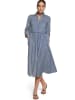 Zero  Hemdblusenkleid mit 3/4 Arm in Dark Blue/White