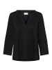 Kaffe Langarm-Bluse KAbrenda Regular fit in Black Deep