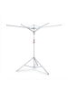 relaxdays Wäscheständer in Grau - (H)100-180 x Ø 125 cm