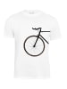 Cotton Prime® T-Shirt Bike Lover - Vorderrad in Weiß