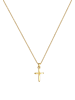 Elli Halskette 925 Sterling Silber Kreuz in Gold