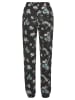 LASCANA Jerseyhose in schwarz-bedruckt