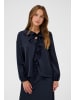 SAINT TROPEZ Langarm-Bluse LodisaSZ Gerade Passform in Night Sky