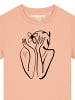 wat? Apparel T-Shirt Self love in Fraiche Peche