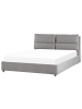 Beliani 2-tlg Doppelbett BATILLY in Grau