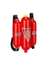 relaxdays Wasserspritze Feuerwehr in Rot/Gelb