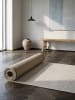 KADIMA DESIGN Teppichläufer Uni pflegeleicht Wohnzimmer Schlafzimmer Flur Esszimmer in Creme