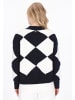 DreiMaster Maritim Sweater in dark navy offwhite