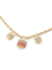 Guess Damen-Kette Pavée Schloss Goldfarben