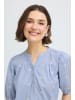 Fransa Kurzarm-Bluse FRBENNI Regular fit in CASHMERE BLUE W WHISPER WHITE