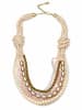 collezione alessandro Kurze Kette " Nele " in beige