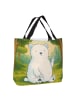 Mr. & Mrs. Panda Strandtasche Eisbär Faul Design ohne Spruch in Weiß