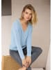 MADELEINE Langarm-Pullover mit V-Ausschnitt in bleu