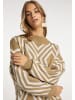 IZIA Damen Strickpullover in Beige Wollweiss