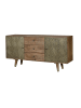 Giner y Colomer Sideboard aus Mangoholz und Bronze in Brown