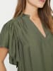 Co'couture Top HeraCC SS Frill in Army