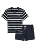 Marc O'Polo Pyjama Mix N Match in dark navy stripe/dark navy