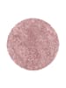 KADIMA DESIGN Teppich Hochflor Shaggy Waschbar Einfarbig SPREE Strapazierfähig in Rosa