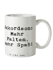 Mr. & Mrs. Panda Tasse Spruch Akkordeon Spaß mit Spruch in Weiß