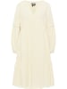 DreiMaster Damen Midikleid in Wollweiss
