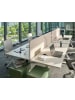Beliani Schreibtischtrennwand SPLIT in Beige - (W) 180 x (H) 50 x (L) 1 cm