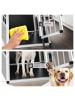 tectake Hundetransportbox single  mit schützenden Kunststoffecken, schwarz