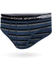 Normani Outdoor Sports Herren Slipper Bendigo in Navy/Schwarz/Grau