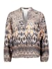 Betty Barclay Longbluse mit Stehkragen in Grau/Beige