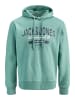 Jack & Jones Kapuzenpullover in Mineral Blue