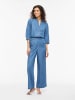 Vila Wide Leg Hose in Medium Blue Denim