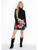 IZIA Women Dress in black multicolor