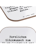 Mr. & Mrs. Panda gläseruntersetzer Spruch 25. Geburtstag Freude ... in Weiß