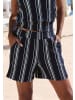 LASCANA Shorts in marine-weiß gestreift