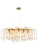 Globo lighting Luster "GLORIA" in gold
