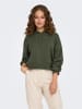 JACQUELINE de YONG Strickpullover Weich Kapuze Langarm Tiefe Schultern in Grün