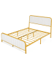 COSTWAY Bettgestell 200x140cm in Gold