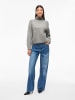 Vila Strickpullover in Medium Grey Melange